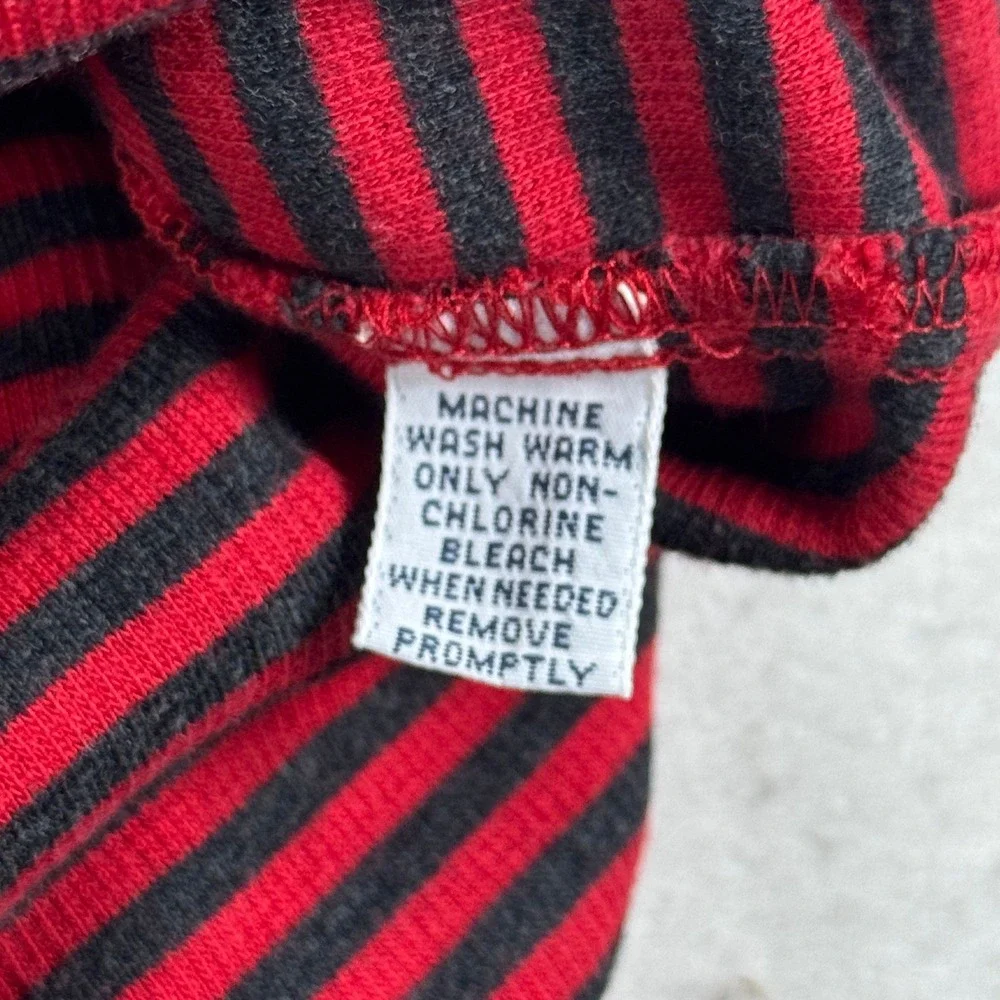 Polo Ralph Lauren Mens XL Red Black Striped Short Sleeve Pocket Polo Shirt